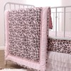 The Peanutshell Leopard Love Crib Bedding Set for Baby Girls