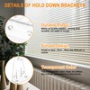 Morobor Plastic Hold Down Bracket, 10pcs Clear Plastic Blinds Bottom