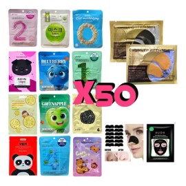 Mascarillas Coreanas surtido Mixto 50 Piezas Calidad Tipo de piel Todo tipo                                                                           