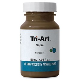 Tri-Art High Viscosity Artist Acrylic - Sepia, 120 ml