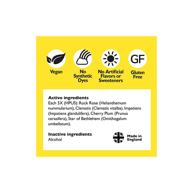 Bach RESCUE REMEDY Spray 7mL, Natural Stress Relief, Homeopathic Flower