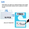 DMLNN 20 Pack White Clothing Rack Size Dividers Plus 45