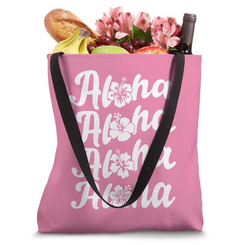 Hibiscus Flower Aloha Tote Bag