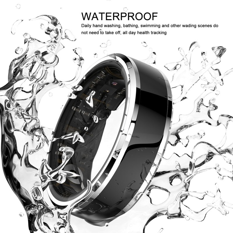Smart Health Ring Waterproof Body Temperature Sleep Fitness Tracker Ring