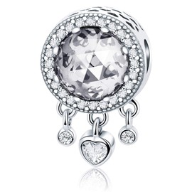 MUERDOU Birthstone Charm Fit Charms Bracelets and Necklaces Birthday Gifts for Woman Girl