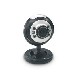Dynamode USB Plug and Play Webcam with Microphone (2MP, 6 LED)