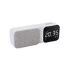 CLSSLVVBN Dual Alarm Clock Bluetooth Speaker Adjustable Display Light Sound