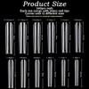 Pack of 240 False Nails Tips, 12 Sizes Nail Extensions