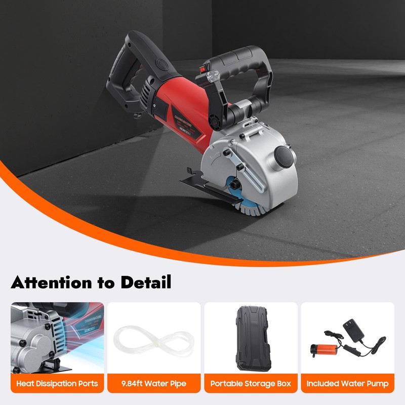 CUBELLIN Wall Chaser 2800W Electric Wall Chaser Cutting Machine with