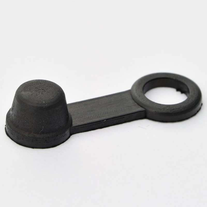 Daytona 96476 Bleeder Rubber Cap, Black, 4 Pack