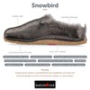 Haflinger Snowbird lambskin clog, felt slipper, house shoe, charcoal, 40