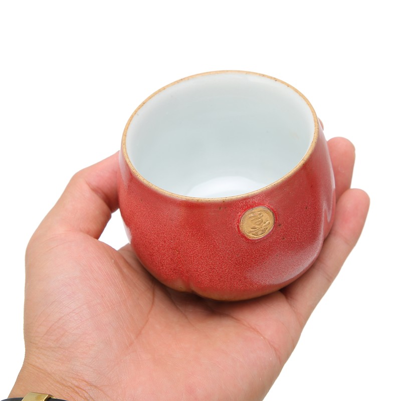 2Pcs Ceramic Cup Vintage Chinese Style Tea Cup Kung Fu