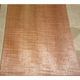 Mahogany Honduras Sapele Figured Wood Veneer 5" x 5.75" raw no Back 1/42" Thick