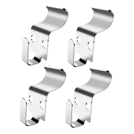 ULTECHNOVO 4pcs Outdoor Vinyl Siding Hooks Heavy-Duty Stainless Steel Hangers for Easy Installation and Seamless Look Walls Type Design for Securely Hanging Decorations