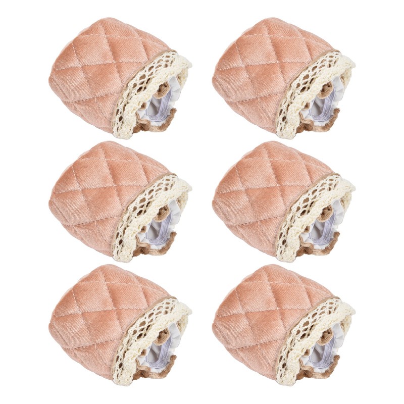 20Pcs Furniture Leg Covers Covers Flannel Lace Thickened Chair Legs
