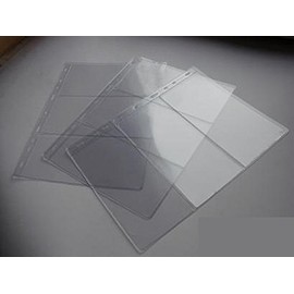 COLLECTOR A4 Pages for banknote album - Type 3 - for three notes x 10 sleeves