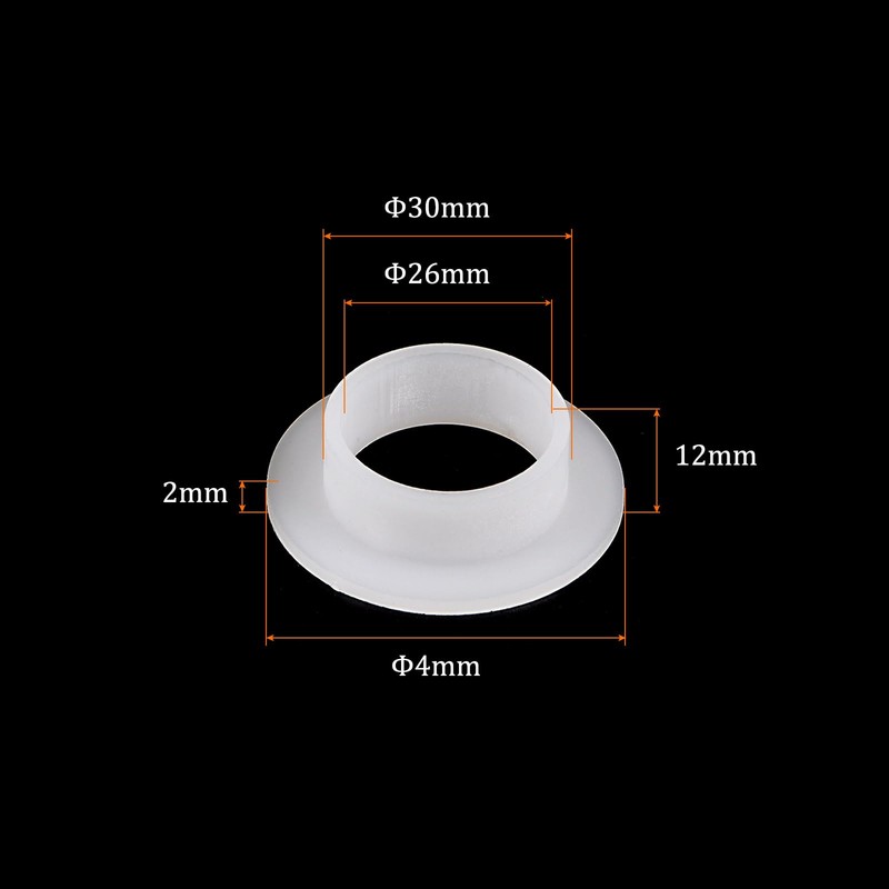 Kozelo 4pcs Nylon Flanged Sleeve Bearings [26mm Inner Diameter x