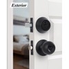 Lanwandeng (3 Sets) All Keyed Same Entry Knobs&Single Cylinder Deadbolt