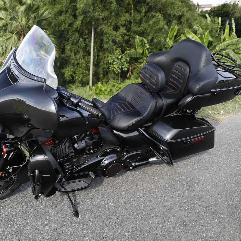 C.C. RIDER Motorcycle Driver Backrest Adjustable Rider Backrest Fit for