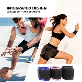 ZEPOHCK 2 Pcs Wrist Brace, Sport Wrist Support Adjustable Wrist Compression Strap Wrist Wrap for Tendonitis, Tennis, Basketball, Gym, Workout, Young Boy, Girls (Black)