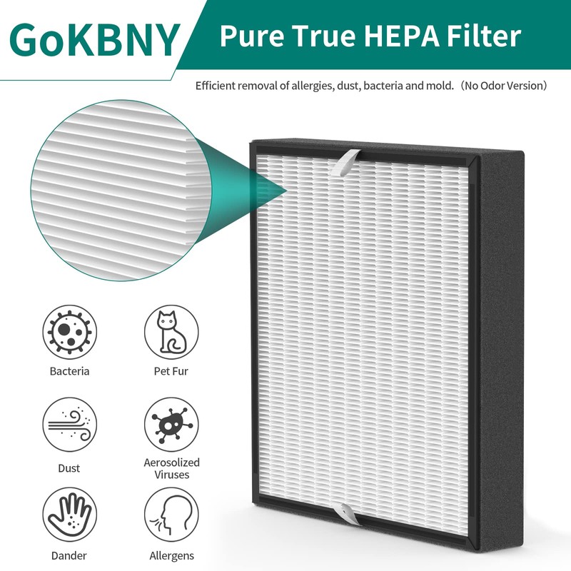 GoKBNY 2-Pack BF35 True HEPA Replacement Filter Compatible with BF35