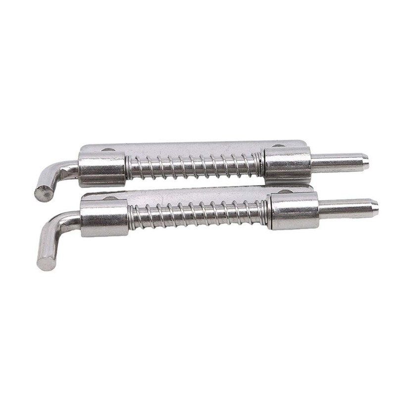 4x Stainless Steel Spring Loaded Latch Faster Locking Bolt Lock