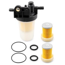 Fuel Filter Assembly Fit for Kubota L-Series B-Series M-Series and Fit for RTV Tractor Replace PF9911 33830 6A320-58862 6A320-58860 6A320-59912 with 2*Filter & 2*O-Rings