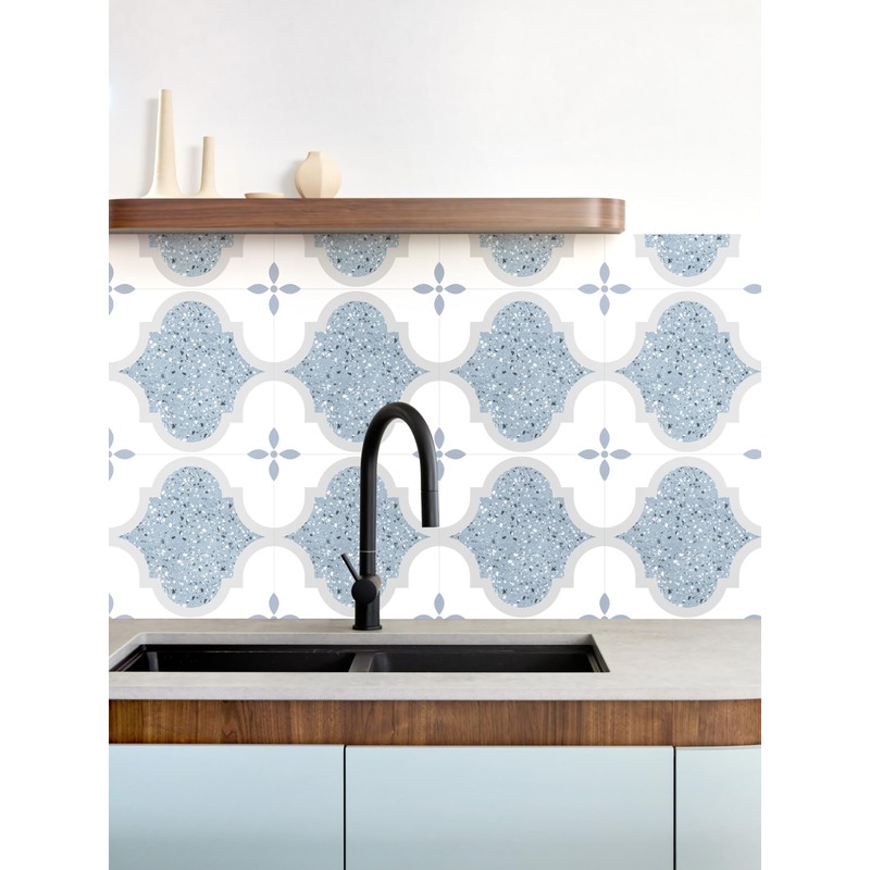 Peel & Stick Floor Tile Stickers Vinyl Flooring for Kitchen