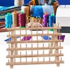 60 Spools Wooden Thread Rack DIY Easy Storage Safe Eco