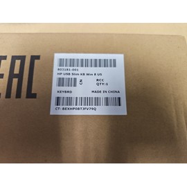 HP Slim Keyboard USB Wired 320K HP HQ-TRE 71025 NEW w/ Number pad KBAR211. @2