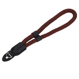 Camera Wrist band Strap,Quick Release Camera Wrist Strap,Safety Tether,Adjustable Climbing Rope Woven Cowhide for Lecai M11/M10/M10-R/M10-P/Q2/Q (Typ 116)/ M-P (Typ 240)/M Nikon Z6 Z7 Z6II Z7II Brown, Brown, 20CM