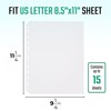 FLEXOFFICE 100 Pack, Heavy Duty Sheet Protectors 8.5 x 11,
