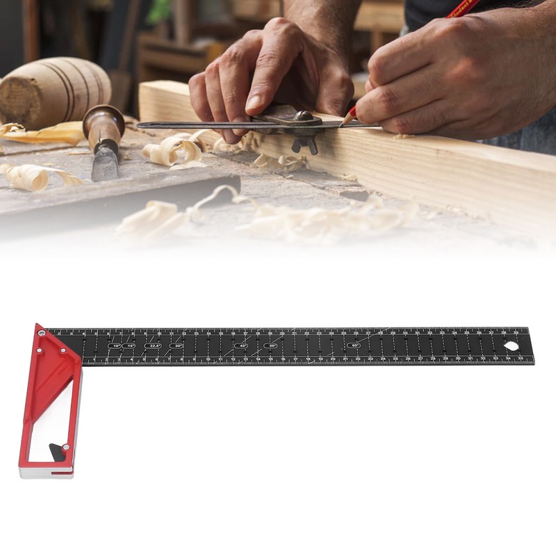Woodworking Square Multi Angle Professional L Shaped Aluminum Alloy Scribing