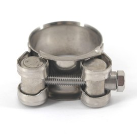 (Pack of 4) Size 44-47mm T-Bolt Hose Clamp 304 Stainless Steel Tube Clamps Pipe Clamp Pack of 4