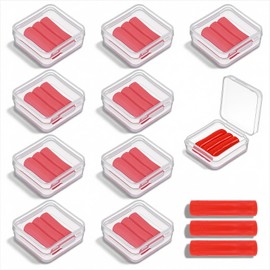 10 Pack Diamond Art Wax Pens Refills, Red Wax for Diamond Art with Storage Box for 5D Diamond Art Accessories Stitch & Embroidery Crafts