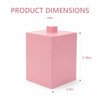 Joitsvia Bathroom Q Tip Holder with lid, Resin ,Square (Matte