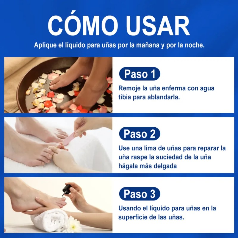 Kit 2 Uñas Hongo Líquido-inhibición 99% Hongos 30ml*2