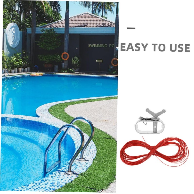Sosoport 1set Swimming Pool Winch Kit Cable Cover Pool Cover