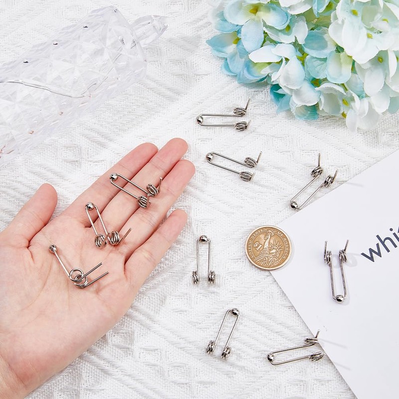 SUPERFINDINGS 30PCS Double Return Torsion Spring Wire Diameter 1.2mm Perm