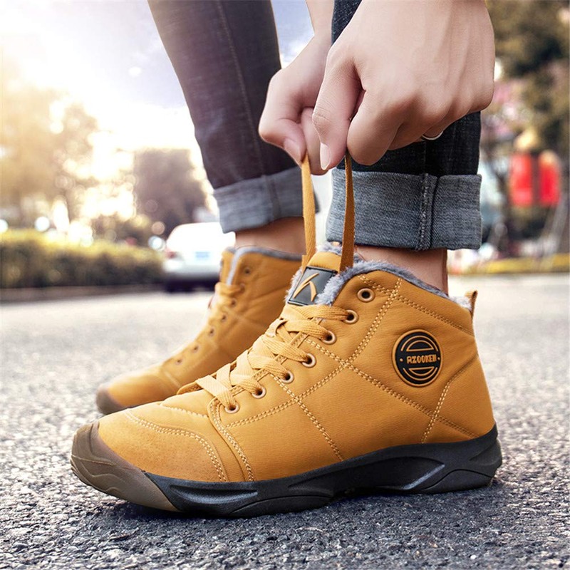 UPSOLO Botas de nieve de invierno para hombre, resistentes al