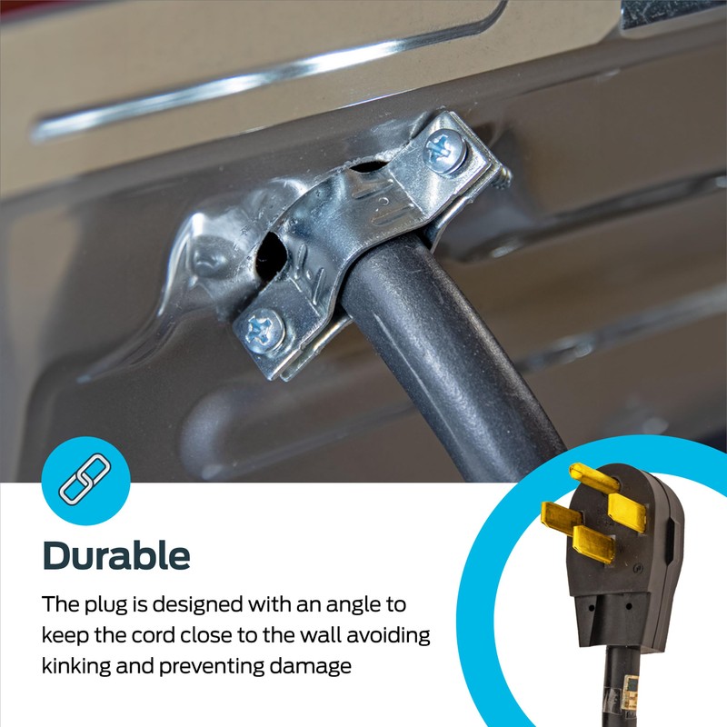 Eastman 5 Feet Electric Range Cord, 40 Amps 4-Prong Wire,