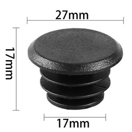 Pack of 20 Handlebar Bar End Plug Caps, Plastic End Caps, Mountain Bike End Plugs, Road Bike Plugs Caps, Handlebar End Plugs, Handlebar Grip Cap, Handlebar Plugs Barrel Closure (Black)