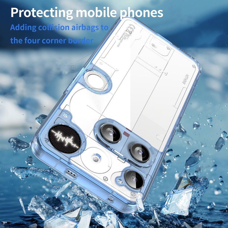 Nothing Phone 3 ケース『AFINER』新型 軽量 超薄型 TPU+PC 透明 カバー Nothing