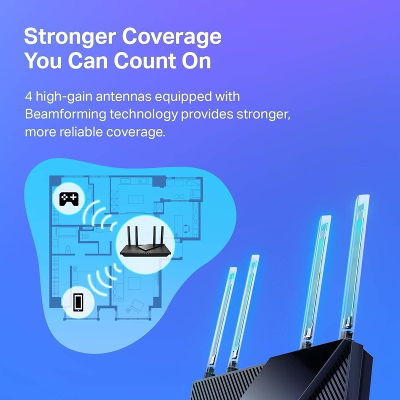 TP-Link AX1800 WiFi 6 Router V4 (Archer AX21) – Dual