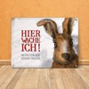 trendaffe - Hier wache ich! Rabbit Tin Sign 15 x