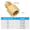PATIKIL Brass Pipe Fitting, 1/4" G Female x 5/16" Flare