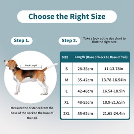 Aimydog Dog Recovery Suit for Female Male Dogs, Dog Onesie for Spay Neuter,Pet Zip Up Recovery Shirt, Substitute E-Collar & Cone,Anti-Licking Breathable Onesie for Small Medium Large Dogs