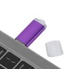 USB Flash Drive Transparent Cover Purple Portable Storage Memory Stick