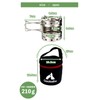Gaobabu Caribo Windshield (Exclusive Cloth Trivet + Storage Pouch Included)