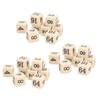 30PCS 6 Sided Number Dice 15.5mm Multiple Of 2 Number
